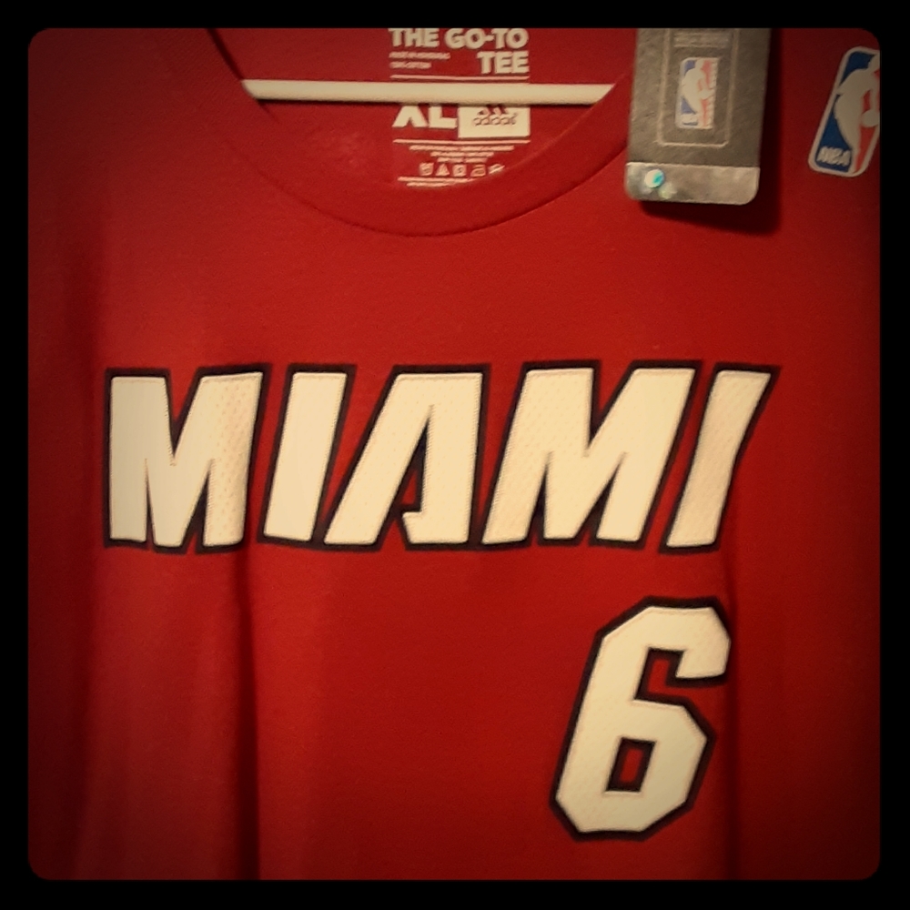Lebron James Miami Heat names and #s T